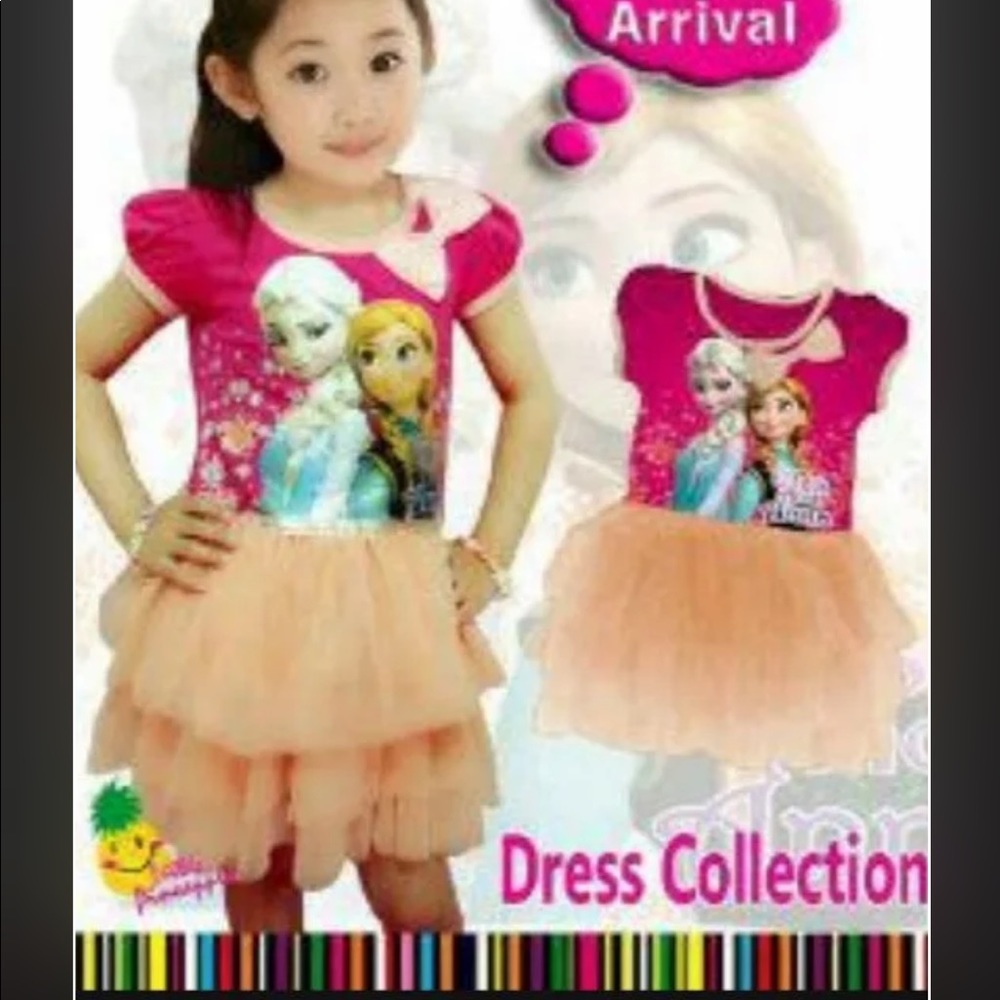 New frozen tutu dress sz 10 but more fit for 6 yo